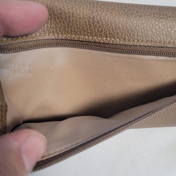 Liz Claiborne VTG 90's Brown Leather Bifold Snap Closure Wallet - Picture 10 of 10